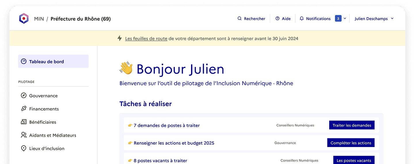 Capture d'écran de Mon Inclusion Numérique